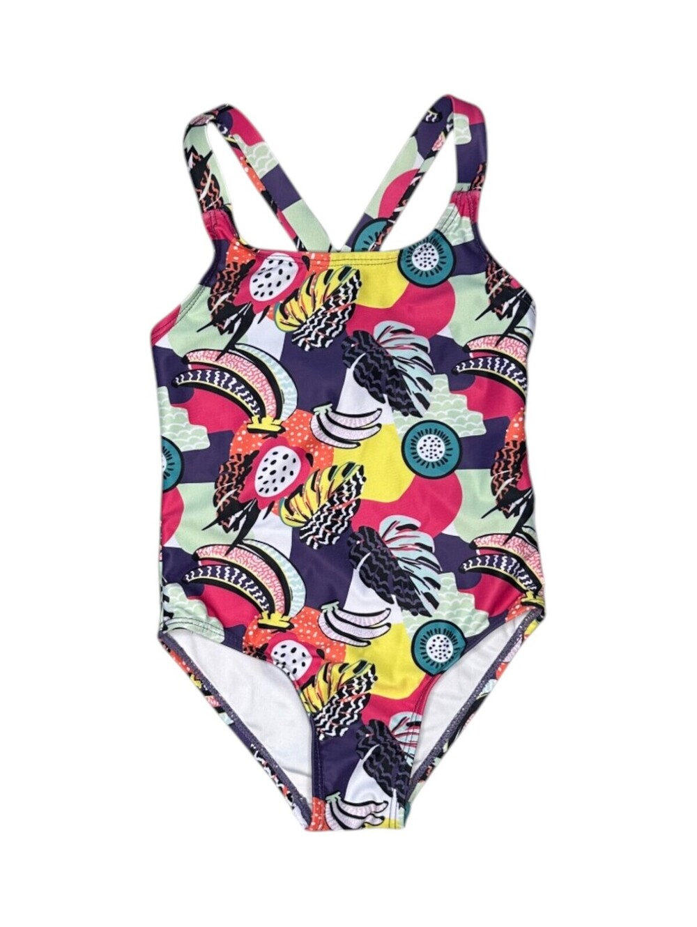Nana Girls' Multicolor One-Piece Swimsuit Size 3/4